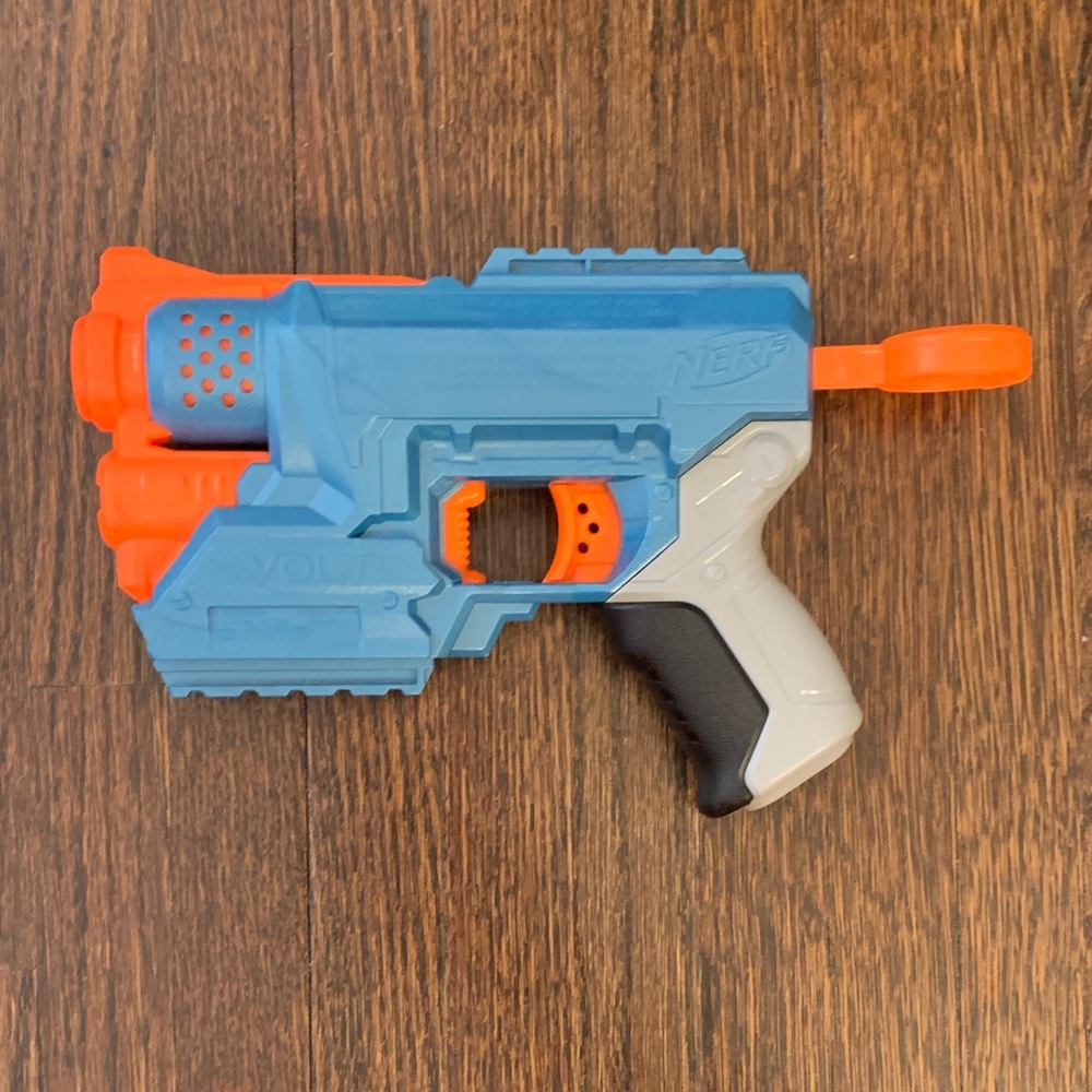 Nerf Vibrant Blue and Orange Blaster